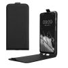 Θήκη Kwmobile για Samsung Galaxy A12, Μαύρη, Οικολογικό δέρμα/Σιλικόνη, KWM000021VO001C
