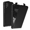 Θήκη Kwmobile για Samsung Galaxy A12, Μαύρη, Οικολογικό δέρμα/Σιλικόνη, KWM000021VO001C