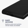 Θήκη Kwmobile για Samsung Galaxy A12, Μαύρη, Οικολογικό δέρμα/Σιλικόνη, KWM000021VO001C
