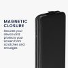 Θήκη Kwmobile για Samsung Galaxy A12, Μαύρη, Οικολογικό δέρμα/Σιλικόνη, KWM000021VO001C
