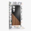 Θήκη Kwmobile για OnePlus Nord CE4 Lite, Καφέ/Μαύρο, Ξύλο/Σιλικόνη, KWM000022UX001C
