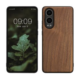   Θήκη Kwmobile για OnePlus Nord CE4 Lite, Καφέ, Ξύλο/Σιλικόνη, KWM000022UY001C