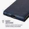 Θήκη Kwmobile για Samsung Galaxy Xcover 5, Σκούρο μπλε, Οικολογικό δέρμα/Σιλικόνη, KWM000012NW002C