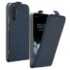Θήκη Kwmobile για Samsung Galaxy A54 5G, Σκούρο μπλε, Οικολογικό δέρμα/σιλικόνη, KWM000018TT002C