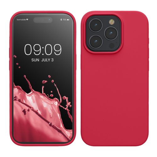 Θήκη Kwmobile για Apple iPhone 15 Pro, Ροζ, Σιλικόνη, KWM000020CC037C