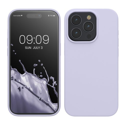 Θήκη Kwmobile για Apple iPhone 15 Pro, Ανοιχτό Μωβ, Σιλικόνη, KWM000020CC039C