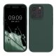 Θήκη Kwmobile για Apple iPhone 15 Pro, Σκούρο πράσινο, Σιλικόνη, KWM000020CC041C