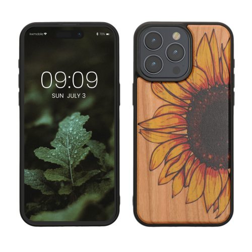 Θήκη Kwmobile για Apple iPhone 15 Pro Max, Πολύχρωμη, Ξύλο/Σιλικόνη, KWM000020EJ002C