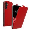 Θήκη Kwmobile για Samsung Galaxy A15 5G, Κόκκινη, Οικολογικό δέρμα/Σιλικόνη, KWM000021OM003C