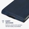 Θήκη Kwmobile για Samsung Galaxy A55 5G, Σκούρο μπλε, Οικολογικό δέρμα/σιλικόνη, KWM000021OP002C