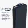Θήκη Kwmobile για Samsung Galaxy A55 5G, Σκούρο μπλε, Οικολογικό δέρμα/σιλικόνη, KWM000021OP002C