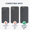 Σετ θήκης και προστατευτικής μεμβράνης Kwmobile για Apple iPhone 15 Pro Max, μαύρη, οικολογικό δέρμα/σιλικόνη, KWM000022VD001C
