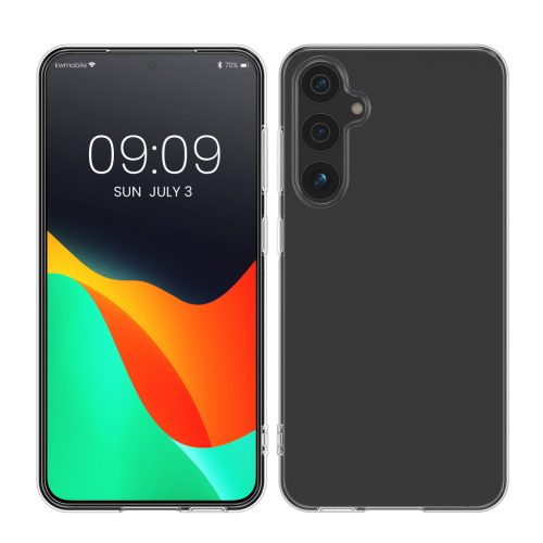 Θήκη Kwmobile για Samsung Galaxy A55 5G, Διαφανής, Σιλικόνη, KWM000021VT001C