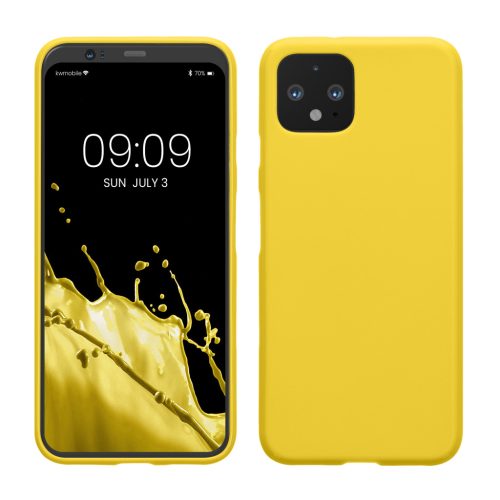 Θήκη Kwmobile για Google Pixel 4, Κίτρινη, Σιλικόνη, KWM000010ON016C