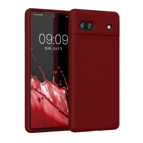 Θήκη Kwmobile για Google Pixel 6a, Κόκκινη, Σιλικόνη, KWM000015FZ060C
