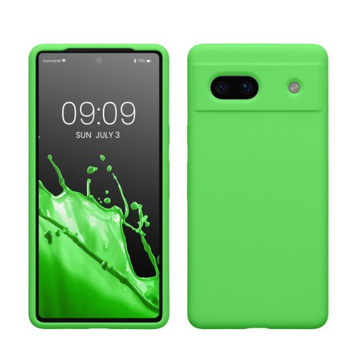 Θήκη Kwmobile για Google Pixel 7a, Πράσινη, Σιλικόνη, KWM000019YE051C