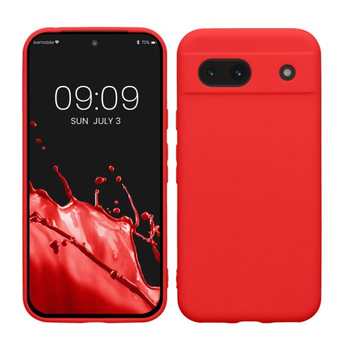 Θήκη Kwmobile για Google Pixel 8a, Κόκκινη, Σιλικόνη, KWM000020KU032C