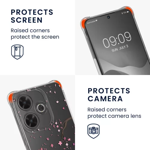 Θήκη Kwmobile με κορδόνι για Xiaomi Redmi 13, Πολύχρωμη, Σιλικόνη, KWM000020QL001C