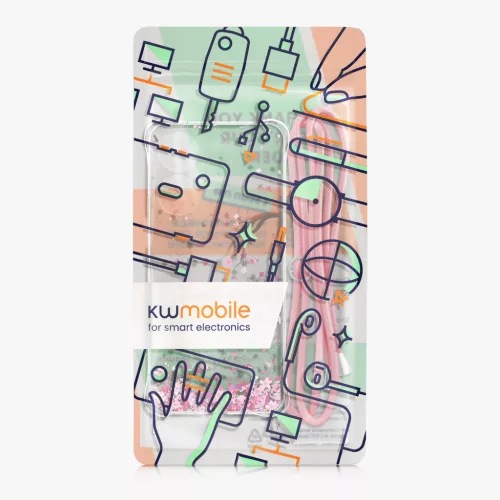 Θήκη Kwmobile με κορδόνι για Xiaomi Redmi 13, Πολύχρωμη, Σιλικόνη, KWM000020QL001C