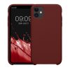 Θήκη Kwmobile για Apple iPhone 11, Σκούρο Κόκκινο, Σιλικόνη, KWM000010EY113C