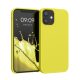 Θήκη Kwmobile για Apple iPhone 12 Mini, Κίτρινη, Σιλικόνη, KWM000011JO070C