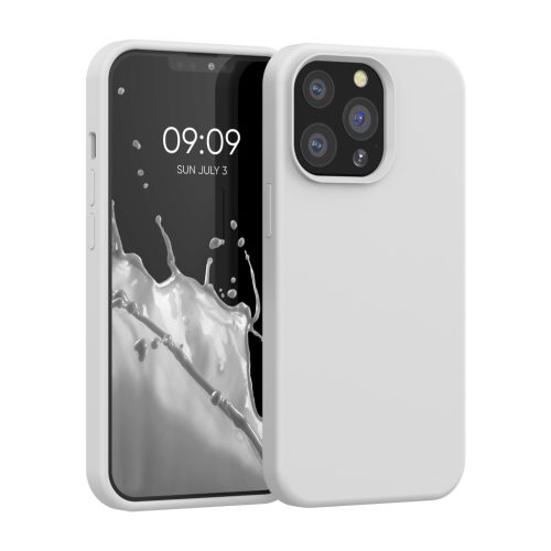 Θήκη Kwmobile για Apple iPhone 13 Pro, Λευκή, Σιλικόνη, KWM000013OX051C