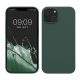 Θήκη Kwmobile για Apple iPhone 14, Σκούρο πράσινο, Σιλικόνη, KWM000016NI050C