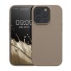 Θήκη Kwmobile για Apple iPhone 15 Pro, Μπεζ, Σιλικόνη, KWM000020CC047C