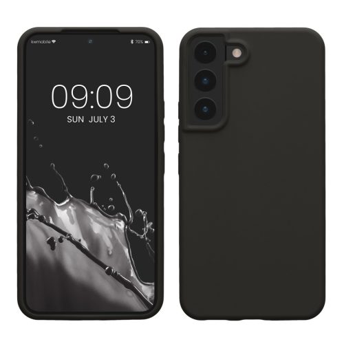 Θήκη Kwmobile για Samsung Galaxy S22, Σκούρο γκρι, Σιλικόνη, KWM000014GR078C