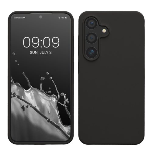 Θήκη Kwmobile για Samsung Galaxy S24, Σκούρο γκρι, Σιλικόνη, KWM000021KW019C
