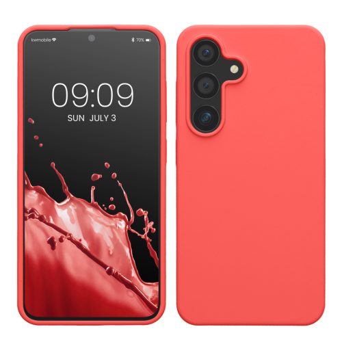 Θήκη Kwmobile για Samsung Galaxy S24, Ροζ, Σιλικόνη, KWM000021KW021C