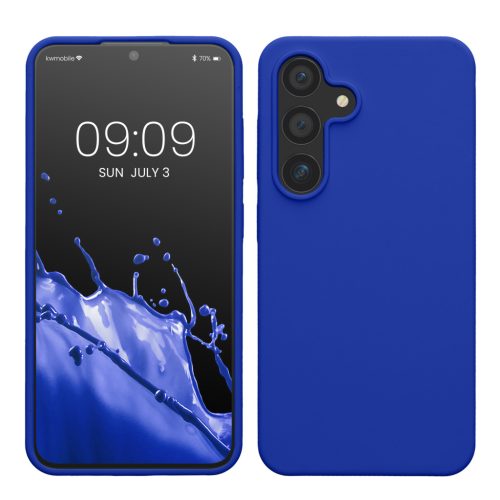 Θήκη Kwmobile για Samsung Galaxy S24, Μπλε, Σιλικόνη, KWM000021KW022C