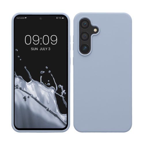 Θήκη Kwmobile για Samsung Galaxy S24 FE, Ανοιχτό Μπλε, Σιλικόνη, KWM000021WA004C