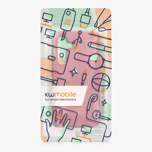 Θήκη Kwmobile για Samsung Galaxy S24 FE, Σκούρο Ροζ, Σιλικόνη, KWM000021WA010C