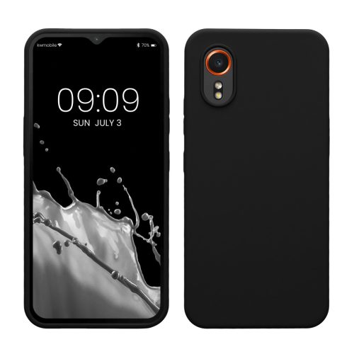 Θήκη Kwmobile για Samsung Galaxy Xcover 7, Μαύρη, Σιλικόνη, KWM000021WB001C
