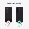 Θήκη Kwmobile για OPPO Reno12, Μαύρη, Σιλικόνη, KWM000020QO001C