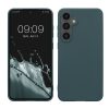 Θήκη Kwmobile για Samsung Galaxy S24 FE, Σκούρο πράσινο, Σιλικόνη, KWM000021WC005C