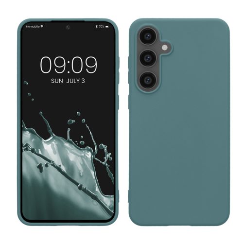 Θήκη Kwmobile για Samsung Galaxy S24 FE, ανοιχτό πράσινο, σιλικόνη, KWM000021WC006C