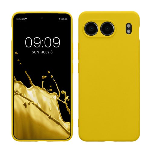 Θήκη Kwmobile για OnePlus Nord 4, Κίτρινη, Σιλικόνη, KWM000022VI007C