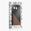 Θήκη Kwmobile για OnePlus Nord 4, Καφέ/Μαύρο, Ξύλο/Σιλικόνη, KWM000022VK001C