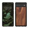 Θήκη Kwmobile για Google Pixel 6a, Καφέ, Ξύλο/Σιλικόνη, KWM000015MB003C