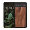 Θήκη Kwmobile για Google Pixel 6a, Καφέ, Ξύλο/Σιλικόνη, KWM000015MB003C