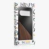 Θήκη Kwmobile για Google Pixel 9/Pixel 9 Pro, Καφέ/Μαύρο, Ξύλο/Σιλικόνη, KWM000020QR001C