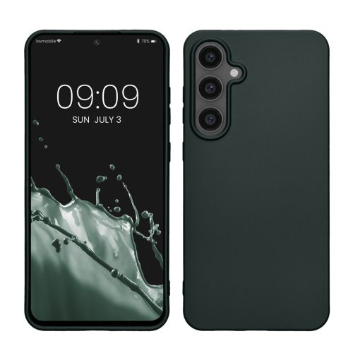 Θήκη Kwmobile για Samsung Galaxy S24 FE, Πράσινη, Σιλικόνη, KWM000021WP001C