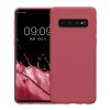 Θήκη Kwmobile για Samsung Galaxy S10, Σκούρο Ροζ, Σιλικόνη, KWM000009MS012C