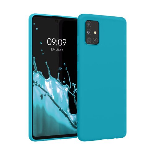 Θήκη Kwmobile για Samsung Galaxy A51, Ανοιχτό Μπλε, Σιλικόνη, KWM000010YZ056C