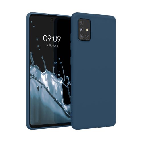 Θήκη Kwmobile για Samsung Galaxy A51, Μπλε, Σιλικόνη, KWM000010YZ057C