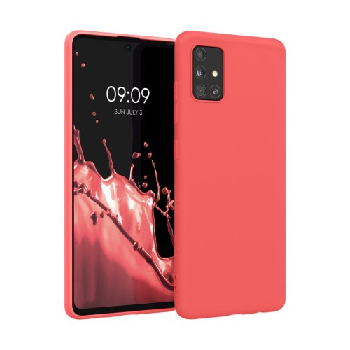 Θήκη Kwmobile για Samsung Galaxy A51, Ροζ, Σιλικόνη, KWM000010YZ059C