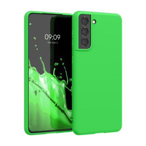 Θήκη Kwmobile για Samsung Galaxy S21, Πράσινη, Σιλικόνη, KWM000012BS048C