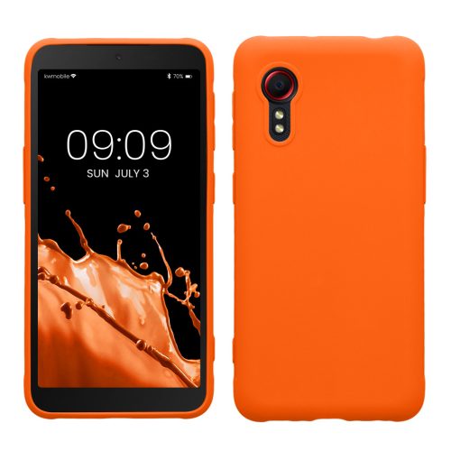 Θήκη Kwmobile για Samsung Galaxy Xcover 5, Πορτοκαλί, Σιλικόνη, KWM000012NV037C